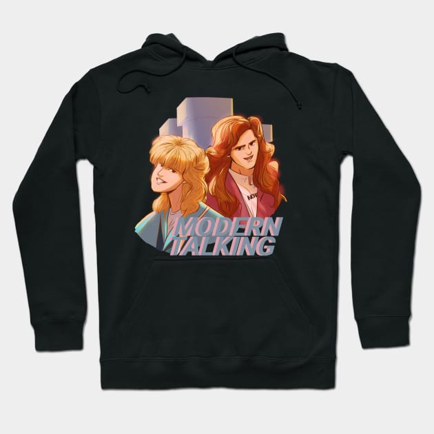 modern talking Hoodie by sythelum